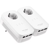 TP-Link TL-PA8030P KIT Adaptateur réseau CPL 1200 Mbit/s Ethernet/LAN Blanc 2 pièce(s), Powerline Blanc, 1200 Mbit/s, IEEE 802.3, IEEE 802.3ab, IEEE 802.3u, Gigabit Ethernet, 10,100,1000 Mbit/s, 10BASE-T, 100BASE-TX, 1000BASE-T, HomePlug AV2