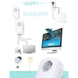 TP-Link TL-PA8030P KIT Adaptateur réseau CPL 1200 Mbit/s Ethernet/LAN Blanc 2 pièce(s), Powerline Blanc, 1200 Mbit/s, IEEE 802.3, IEEE 802.3ab, IEEE 802.3u, Gigabit Ethernet, 10,100,1000 Mbit/s, 10BASE-T, 100BASE-TX, 1000BASE-T, HomePlug AV2