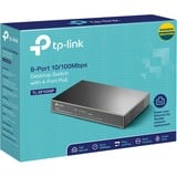 TP-Link TL-SF1008P V5.0, Switch Noir, PoE