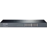 TP-Link TL-SG1016 Non-géré Gigabit Ethernet (10/100/1000) 1U Noir, Switch Marron, Non-géré, Gigabit Ethernet (10/100/1000), Full duplex, Grille de montage, 1U, Vente au détail