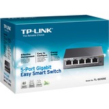 TP-Link TL-SG105E Géré L2 Gigabit Ethernet (10/100/1000) Noir, Switch Géré, L2, Gigabit Ethernet (10/100/1000)