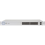 Ubiquiti UniFi US-24 Géré L2 Gigabit Ethernet (10/100/1000) 1U Blanc, Switch Géré, L2, Gigabit Ethernet (10/100/1000), Full duplex, Grille de montage, 1U