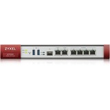 Zyxel ATP200 pare-feux (matériel) Bureau 2 Gbit/s Gris/Rouge, 2 Gbit/s, 0,5 Gbit/s, 40 Gbit/s, 10 transactions/sec, 450/450 Gbit/s, 45,38 BTU/h