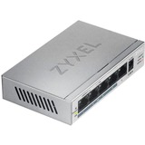 Zyxel GS1005HP GbE Unmanaged PoE Switch Gris, Non-géré, Gigabit Ethernet (10/100/1000), Full duplex, Connexion Ethernet, supportant l'alimentation via ce port (PoE)