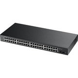 Zyxel GS1900-48 L2 Gigabit Ethernet (10/100/1000) Noir, Switch Noir, L2, Gigabit Ethernet (10/100/1000), Grille de montage