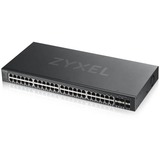 Zyxel GS1920-48V2 Géré Gigabit Ethernet (10/100/1000) Noir, Switch Noir, Géré, Gigabit Ethernet (10/100/1000), Grille de montage