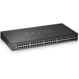 Zyxel GS1920-48V2 Géré Gigabit Ethernet (10/100/1000) Noir, Switch Noir, Géré, Gigabit Ethernet (10/100/1000), Grille de montage