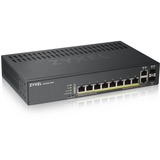 Zyxel GS1920-8HPV2 Géré Gigabit Ethernet (10/100/1000) Connexion Ethernet, supportant l'alimentation via ce port (PoE) Noir, Switch Noir, Géré, Gigabit Ethernet (10/100/1000), Connexion Ethernet, supportant l'alimentation via ce port (PoE), Montage mural