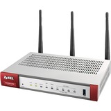 Zyxel USG20W-VPN-EU0101F routeur sans fil Gigabit Ethernet Bi-bande (2,4 GHz / 5 GHz) Gris, Rouge, Pare-feu Wi-Fi 5 (802.11ac), Bi-bande (2,4 GHz / 5 GHz), Ethernet/LAN, Gris, Rouge, Routeur portable