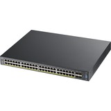 Zyxel XGS2210-52HP Géré L2 Gigabit Ethernet (10/100/1000) Connexion Ethernet, supportant l'alimentation via ce port (PoE) 1U Noir, Switch Géré, L2, Gigabit Ethernet (10/100/1000), Connexion Ethernet, supportant l'alimentation via ce port (PoE), Grille de montage, 1U