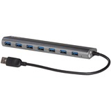 i-tec Metal Superspeed USB 3.0 7-Port Hub, Hub USB USB 3.2 Gen 1 (3.1 Gen 1) Type-A, USB 3.2 Gen 1 (3.1 Gen 1) Type-A, 5000 Mbit/s, Argent, Métal, Secteur