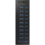 ICY BOX IB-AC6110, Hub USB Noir, 10x ports USB 3.0