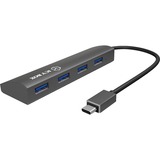 ICY BOX IB-AC6405-C hub & concentrateur USB 3.2 Gen 1 (3.1 Gen 1) Type-C 5000 Mbit/s Anthracite, Hub USB anthracite, USB 3.2 Gen 1 (3.1 Gen 1) Type-C, USB 3.2 Gen 1 (3.1 Gen 1) Type-A, 5000 Mbit/s, Anthracite, Aluminium, Énergie