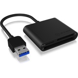 ICY BOX IB-CR301-U3 lecteur de carte mémoire USB 3.2 Gen 1 (3.1 Gen 1) Noir Noir, CF, MicroSD (TransFlash), SD, SDHC, SDXC, Noir, 5000 Mbit/s, 2 Go, USB 3.2 Gen 1 (3.1 Gen 1), 55 mm