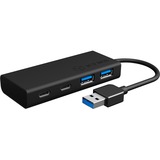 ICY BOX IB-HUB1426-U3, Hub USB Noir
