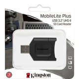 Kingston Lecteur SD MobileLite Plus, Lecteur de carte Noir, USB 3.2 Gen 1