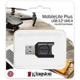 Kingston Lecteur microSD MobileLite Plus, Lecteur de carte Noir
