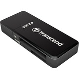 Transcend RDF5 lecteur de carte mémoire USB 3.2 Gen 1 (3.1 Gen 1) Type-A Noir Noir, MicroSDHC, MicroSDXC, SDHC, SDXC, Noir, Microsoft Windows 7 Microsoft Windows 8 Microsoft Windows 10 Mac OS X 10.2.8 or later Linux Kernel..., CE/FCC/BSMI/KC/RCM/EAC, USB 3.2 Gen 1 (3.1 Gen 1) Type-A, 5 V