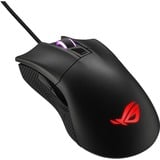 ASUS ROG Gladius II Core souris Gaming Droitier USB Type-A Optique 6200 DPI Noir, Droitier, Optique, USB Type-A, 6200 DPI, Noir