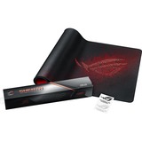 ASUS ROG Sheath Tapis de souris de jeu Noir, Rouge, Tapis de souris gaming Noir, Rouge, Image, Base antidérapante, Tapis de souris de jeu