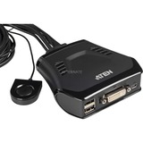 ATEN CS22D-AT, Switch KVM Noir