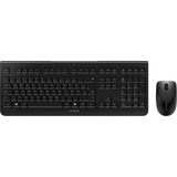 CHERRY DW 3000 Ensemble Clavier & Souris sans fil, noir, USB, AZERTY - FR set de bureau Noir, Layout FR (AZERTY), 100%, noir, USB, AZERTY - FR, Taille réelle (100 %), Sans fil, RF sans fil, AZERTY, Noir, Souris incluse