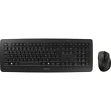 CHERRY DW 5100 Ensemble Clavier & Souris sans fil, noir, USB, AZERTY - FR set de bureau Noir, Layout FR (AZERTY), 100%, noir, USB, AZERTY - FR, Taille réelle (100 %), Sans fil, RF sans fil, Noir, Souris incluse