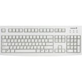 CHERRY G83-6104 clavier Universel USB QWERTY Anglais américain Gris Beige, Layout États-Unis, Taille réelle (100 %), Avec fil, USB, QWERTY, Gris