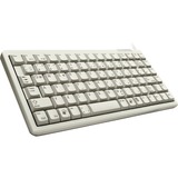 CHERRY G84-4100 clavier USB QWERTY Anglais américain Gris Blanc, Layout États-Unis, Cherry Mécanique, Mini, Avec fil, USB, QWERTY, Gris