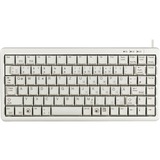 CHERRY G84-4100 clavier USB QWERTY Anglais américain Gris Blanc, Layout États-Unis, Cherry Mécanique, Mini, Avec fil, USB, QWERTY, Gris