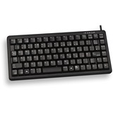 CHERRY G84-4100 clavier USB QWERTY Anglais américain Noir Noir, Layout États-Unis, Cherry Mécanique, Mini, Avec fil, USB, QWERTY, Noir