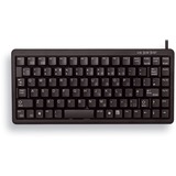 CHERRY G84-4100 clavier USB QWERTY Anglais américain Noir Noir, Layout États-Unis, Cherry Mécanique, Mini, Avec fil, USB, QWERTY, Noir