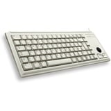CHERRY G84-4400 clavier Universel PS/2 QWERTY Anglais américain Gris Beige, Layout États-Unis, Cherry Mécanique, Taille réelle (100 %), Avec fil, PS/2, QWERTY, Gris
