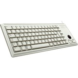 CHERRY G84-4420 clavier USB US International Gris Gris clair, Layout US (QWERTY), Cherry Mécanique, 80% (TKL), Avec fil, USB, Gris