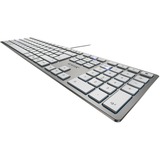 CHERRY KC 6000 Slim business clavier Argent, Layout FR (AZERTY), Technologie SX, 100%