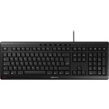 CHERRY STREAM KEYBOARD Clavier filaire, noir, USB, AZERTY - FR Noir, Layout FR, Technologie SX, noir, USB, AZERTY - FR, Taille réelle (100 %), USB, Clavier mécanique, AZERTY, Noir