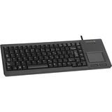 CHERRY XS Touchpad clavier Universel USB QWERTY Anglais américain Noir Noir, Layout US (QWERTY), 80% (TKL), Taille réelle (100 %), Avec fil, USB, QWERTY, Noir