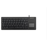 CHERRY XS Touchpad clavier Universel USB QWERTY Anglais américain Noir Noir, Layout US (QWERTY), 80% (TKL), Taille réelle (100 %), Avec fil, USB, QWERTY, Noir