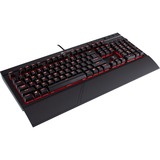 Corsair K68 clavier USB Allemand Noir, Clavier Gaming Noir, Standard, Avec fil, USB, Clavier mécanique, LED, Noir