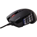 Corsair Scimitar RGB Elite, Souris gaming Noir, 18.000 dpi, LED RGB