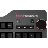 Das Keyboard 4 Professional clavier USB QWERTY Anglais américain Noir, clavier gaming Noir, Layout États-Unis, Cherry MX Brown, Taille réelle (100 %), Avec fil, USB, Clavier mécanique, QWERTY, Noir