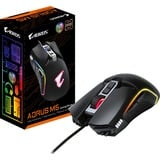 GIGABYTE AORUS M5 souris Droitier USB Type-A Optique 16000 DPI, Souris gaming Noir, Droitier, Optique, USB Type-A, 16000 DPI, Noir