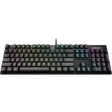 GIGABYTE K1, clavier gaming Noir, Layout DE, Cherry MX Red, LED RGB