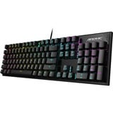 GIGABYTE K1, clavier gaming Noir, Layout DE, Cherry MX Red, LED RGB