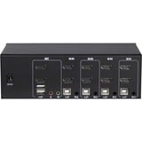 Inter-Tech AS-42HA HDMI commutateur écran, clavier et souris Noir, Switch KVM 1920 x 1440 pixels, Full HD+, Noir