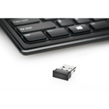 Kensington Advance Fit clavier RF sans fil QWERTY Anglais Noir Noir, Layout  Royaume-Uni, Mini, RF sans fil, QWERTY, Noir