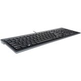 Kensington Advance Fit clavier USB QWERTZ Allemand Noir Noir, Layout DE, Taille réelle (100 %), Avec fil, USB, QWERTZ, Noir