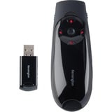 Kensington Presenter Expert Contrôle sans fil du curseur avec pointeur laser rouge, Présentateur Noir/Noir brillant, RF, USB, 45 m, Noir
