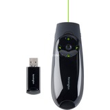 Kensington Presenter Expert Contrôle sans fil du curseur et pointeur laser vert, Présentateur Noir/Noir brillant, RF, USB, 45 m, Noir