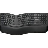 Kensington Pro Fit Ergo clavier FR sans fil +USB QWERTZ Allemand Noir Noir, Layout DE, Taille réelle (100 %), FR sans fil +USB, QWERTZ, Noir